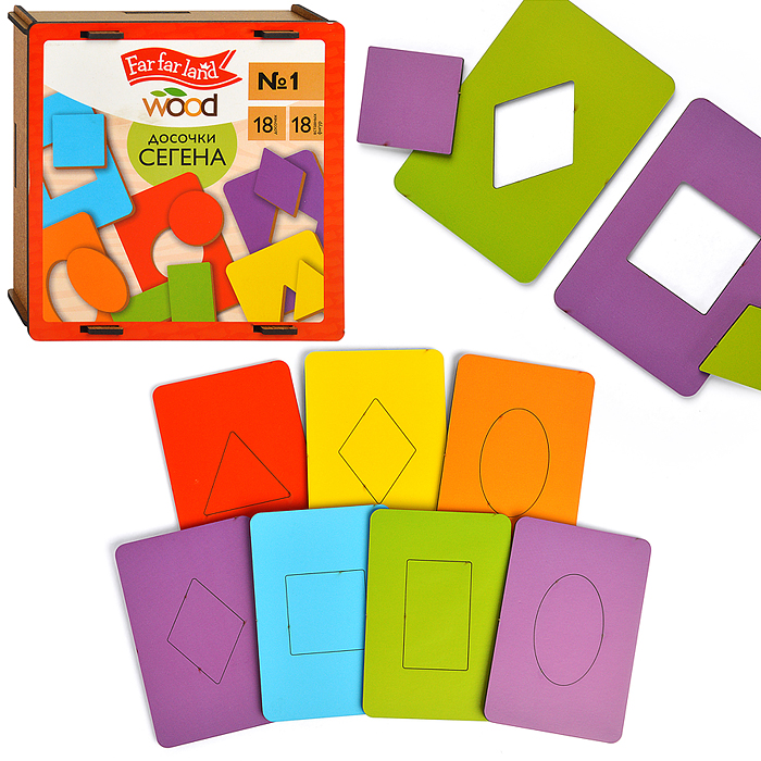 Лото "Досочки Сегена" № 1 (18 карт. 18 эл) Far far land Wood