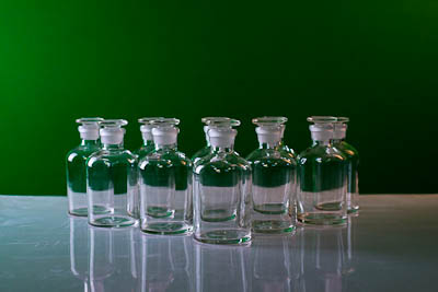 Набор флаконов 250 мл для хранения растворов реактивов (10 шт.)