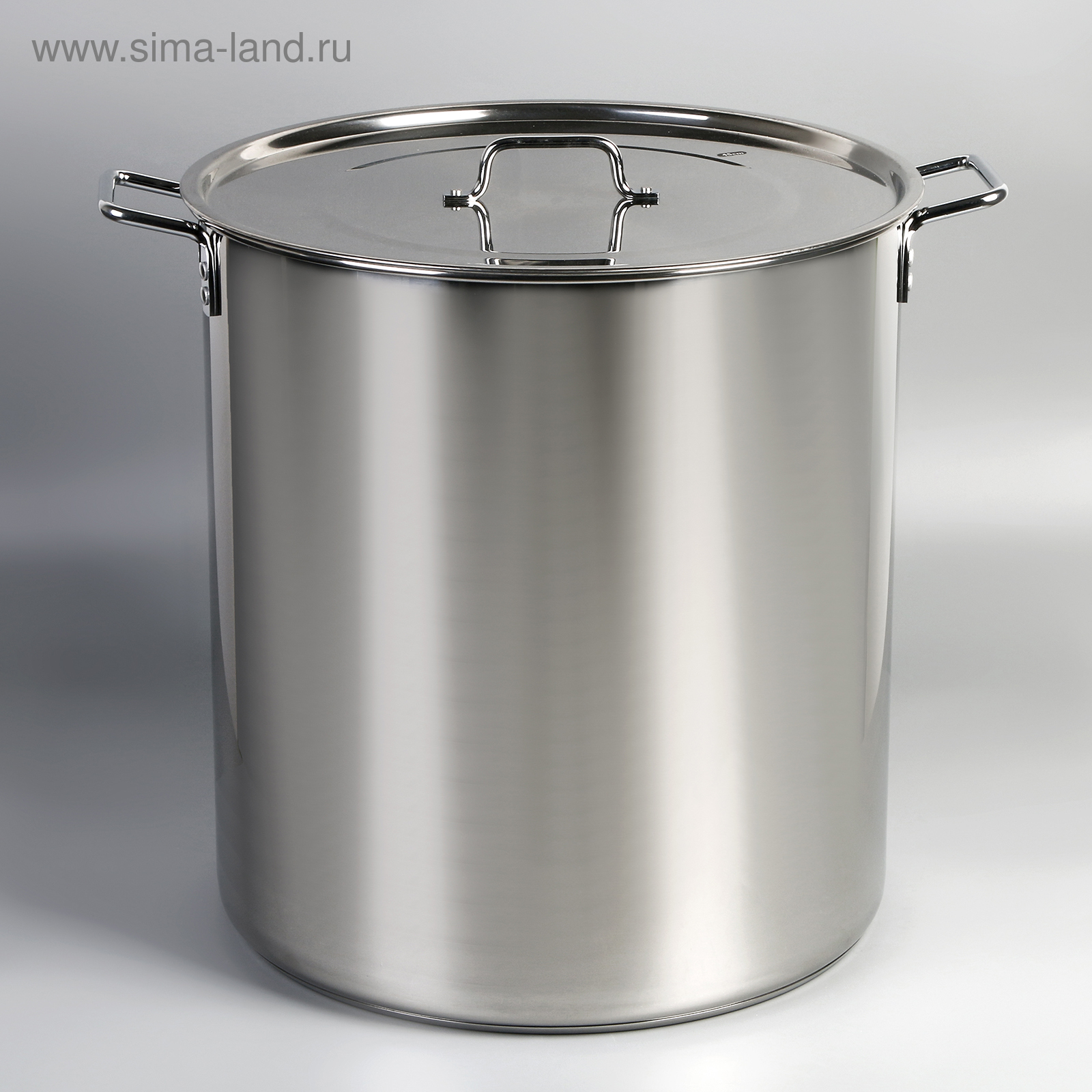 Котёл Катунь «Общепит», 70 л, d=45 см, h=48 см, с крышкой, капсульное дно, индукция, нержавеющая сталь, хромированная