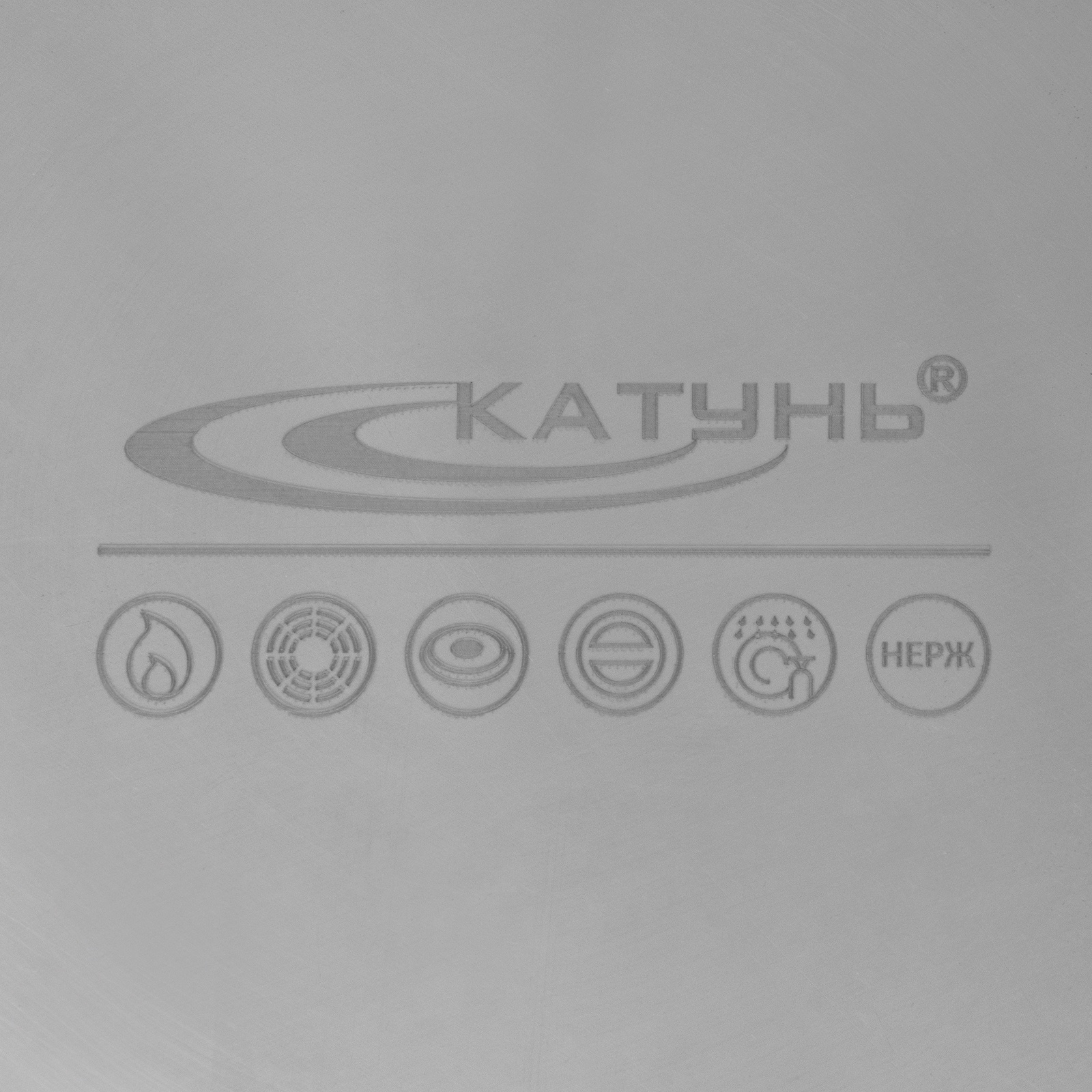 Кастрюля Катунь «Общепит», 15 л, d=30 см, h=23 см, с крышкой, капсульное дно, нержавеющая сталь, хромированная